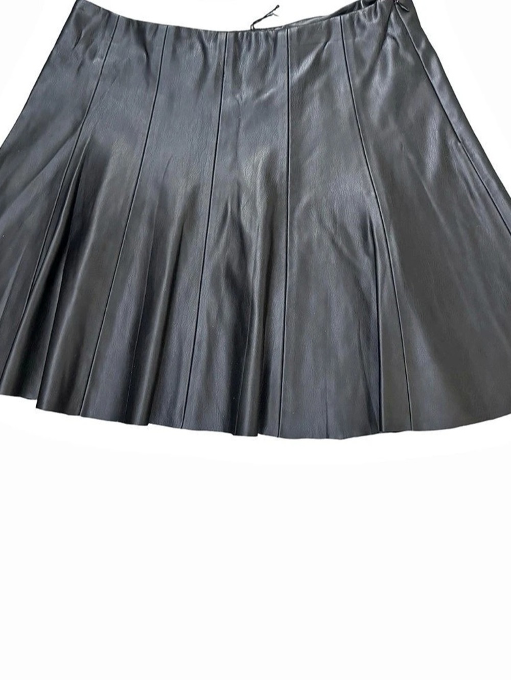 Zara Pleated Mini Skirt in Black Large Like New